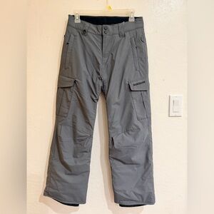 Quiksilver Snow Ski Insulated Waterproof Dri Flight 10K Gray Pants Size 12/M